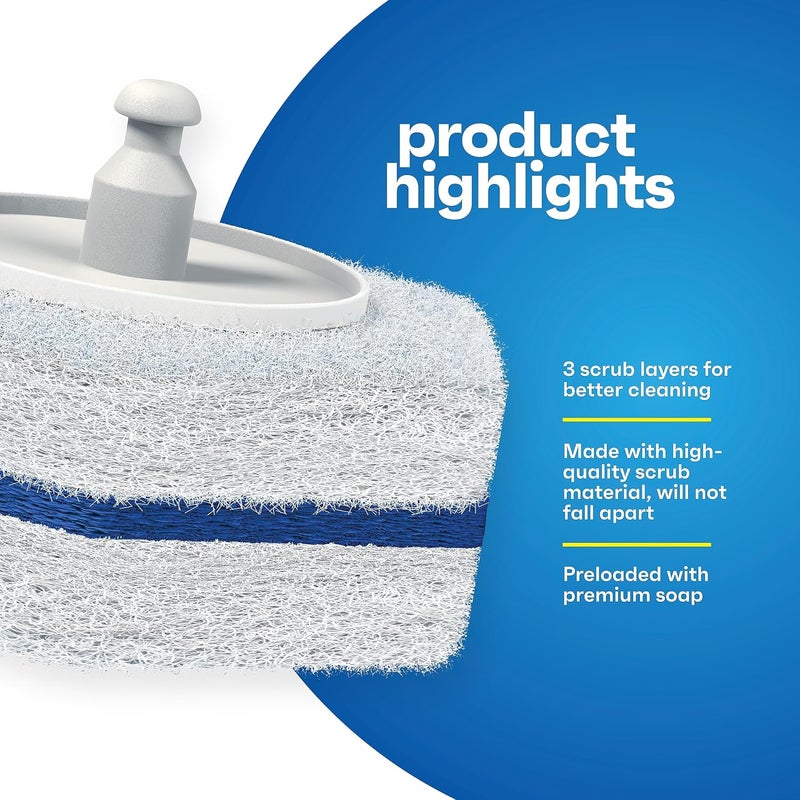 CleanGenius Disposable Prefilled Toilet Cleaning Scrubbers, 30 Count - Image 2